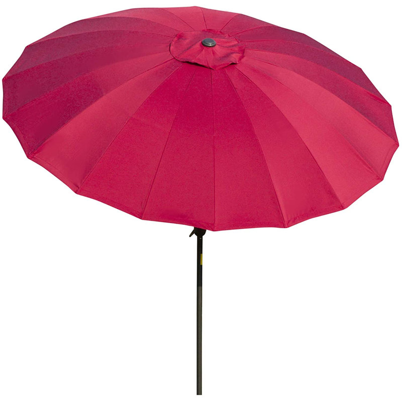 Aarun 279cm Tilt Beach Parasol, Wine Red