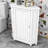 Misiak Wood Triangle Corner Bathroom Cabinet with Shelves and Doors-651335218