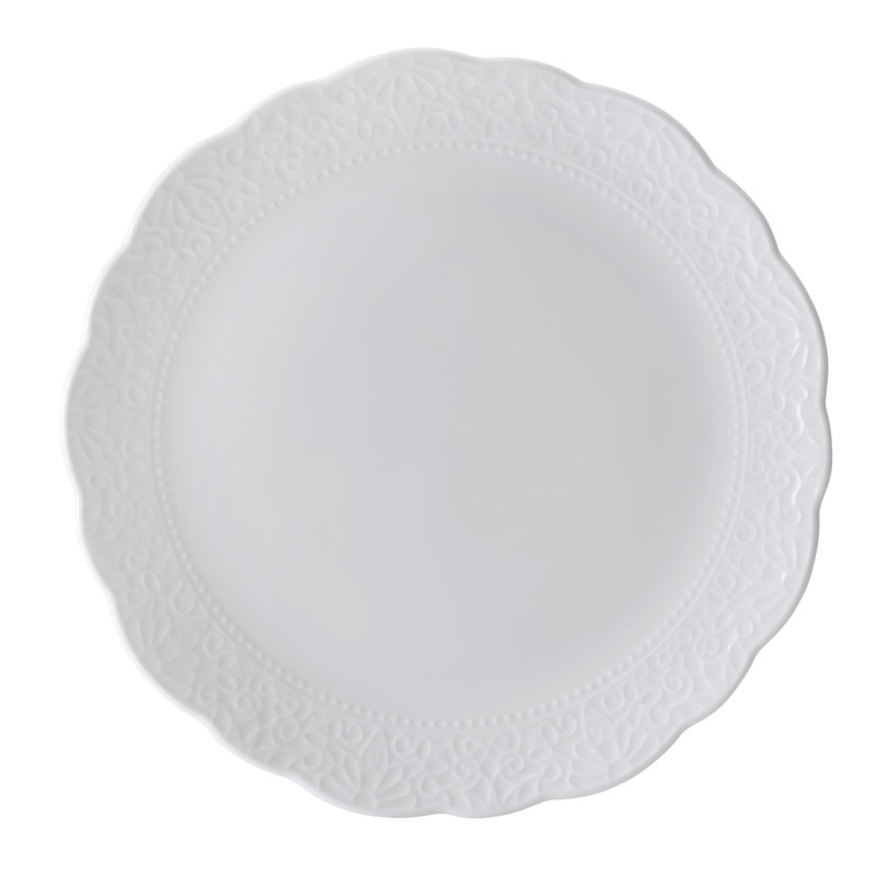 Abigail 12-Piece Lightweight Chip-Resistant Bone China Dinnerware Set, Service for 4