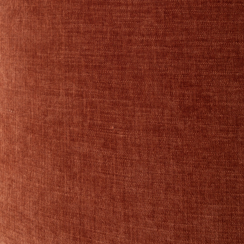 Banc de rangement rembourré en polyester Lataja, H 24 po x l 46 po x P 19,7 po, Rouge-brun