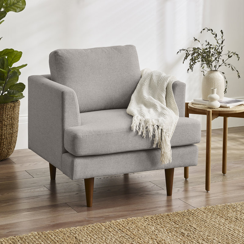 Teaonna Classic Armchair in Luxury Recycled Fabric, Beige