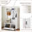 Hall Tree with 6 Hooks, Storage Bench &amp; Shelves, Modern Entryway Organizer | Black | MDF-507911751