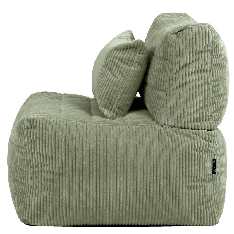 Corduroy Bean Bag Lounger, Sage Green