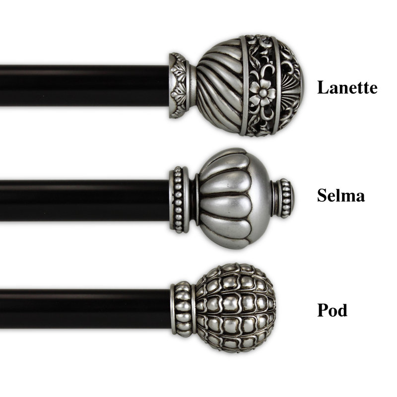 Tringle à rideaux simple Shumate, De 28 po à 48 po de largeur