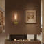 Appliques murales encastrées de luxe à 1 lumière et à intensité variable en verre doré (ampoule incluse)-848082655-839631095-828353009