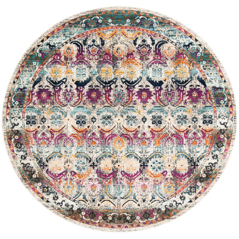 Wayne Performance Oriental Rug, Round 6'7"