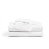 Tommy Bahama Solid White Cotton Percale Sheet Set