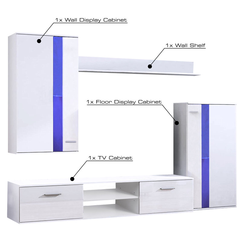 Anana Unfinished Entertainment Centre for TVs up to 75"