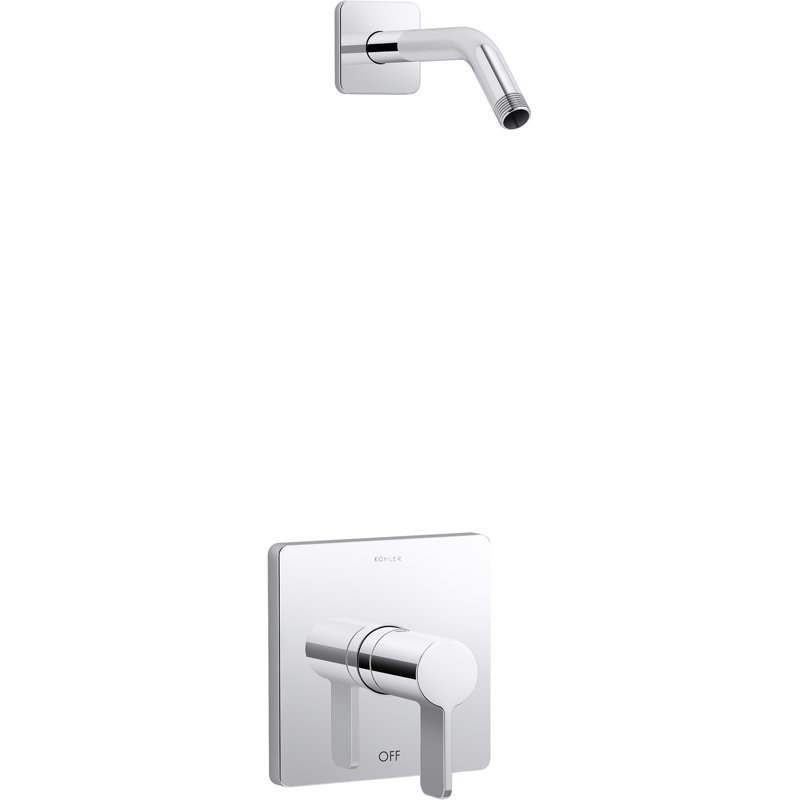 Parallel Shower Trim Set, Polished Chrome