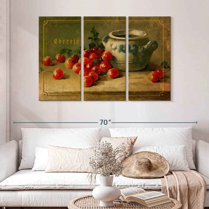 Yarlin Delicious Cherries, 32" H x 50" W
