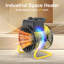 DAHTEC Fan Heater 2000W 2800W - Compact Electric Heater, Ideal for Home, Workshop and Construction Site-131179892-136915580