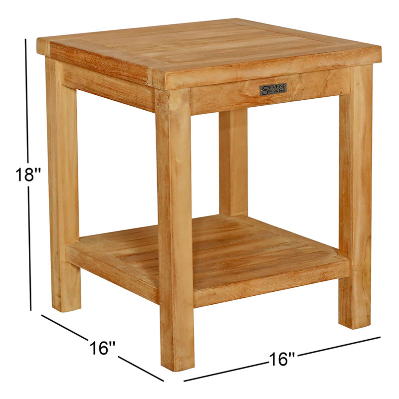 Table d’appoint en bois massif Cortright