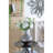 D9x10" Glass Silver Vase