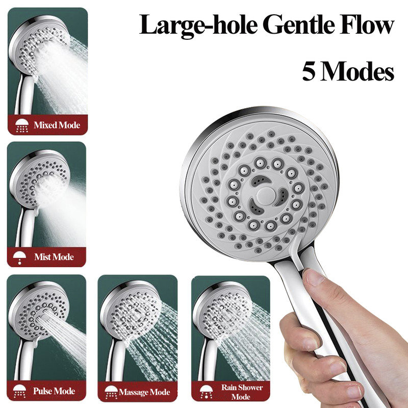 Pomme de douche à main multifonctionnelle avec nettoyage automatique