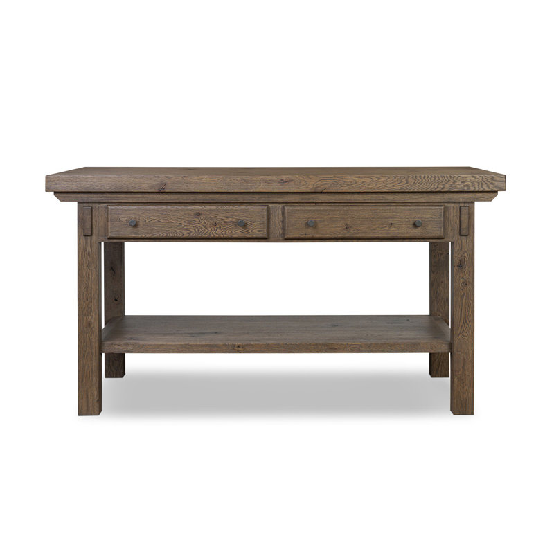 Tobiah Kitchen Island-Brown Oak