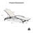 Purple Leaf Patio Reclining Chaise Lounge Set Of 2 With Ptfe Fabrics And Curved Armrests-113236398