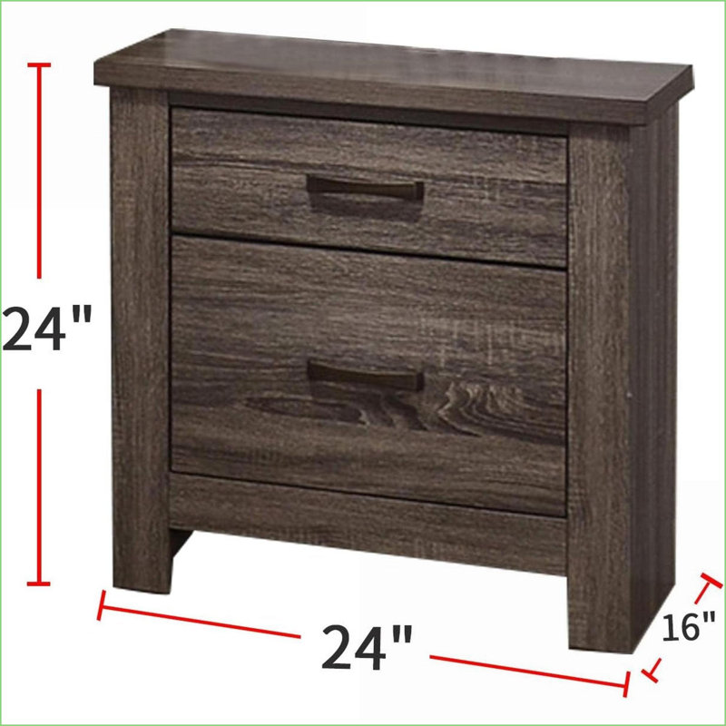 Table de chevet 2 tiroirs
