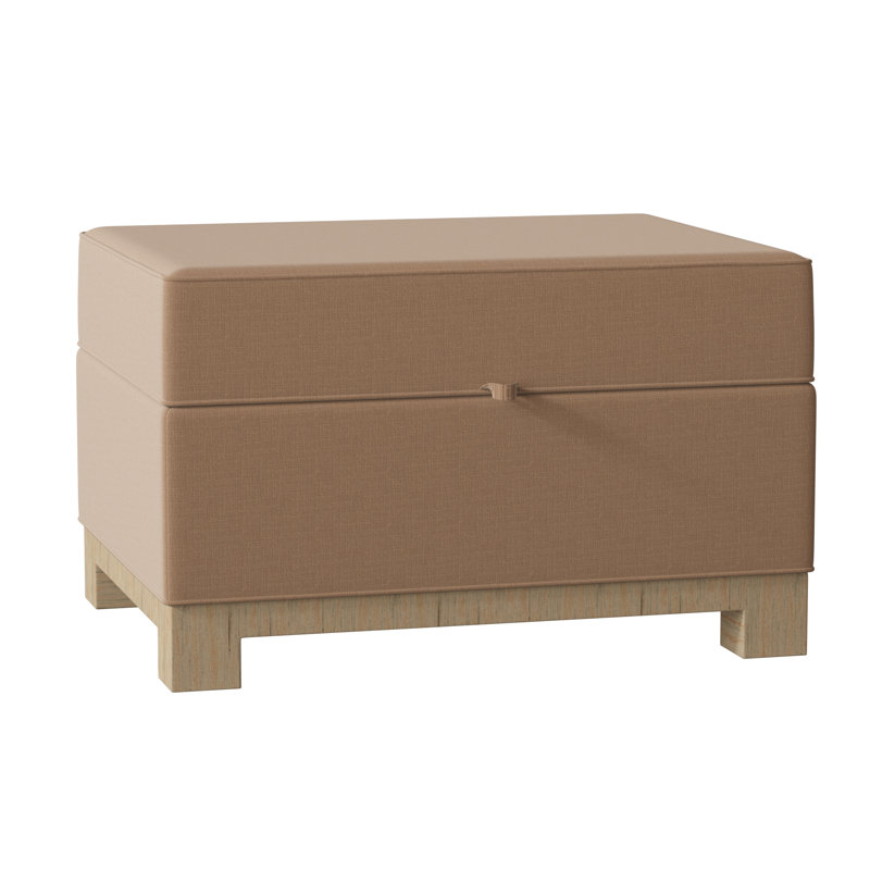 Repose-pieds rectangulaire avec rangement Brandes, Naturel, Café Irlande