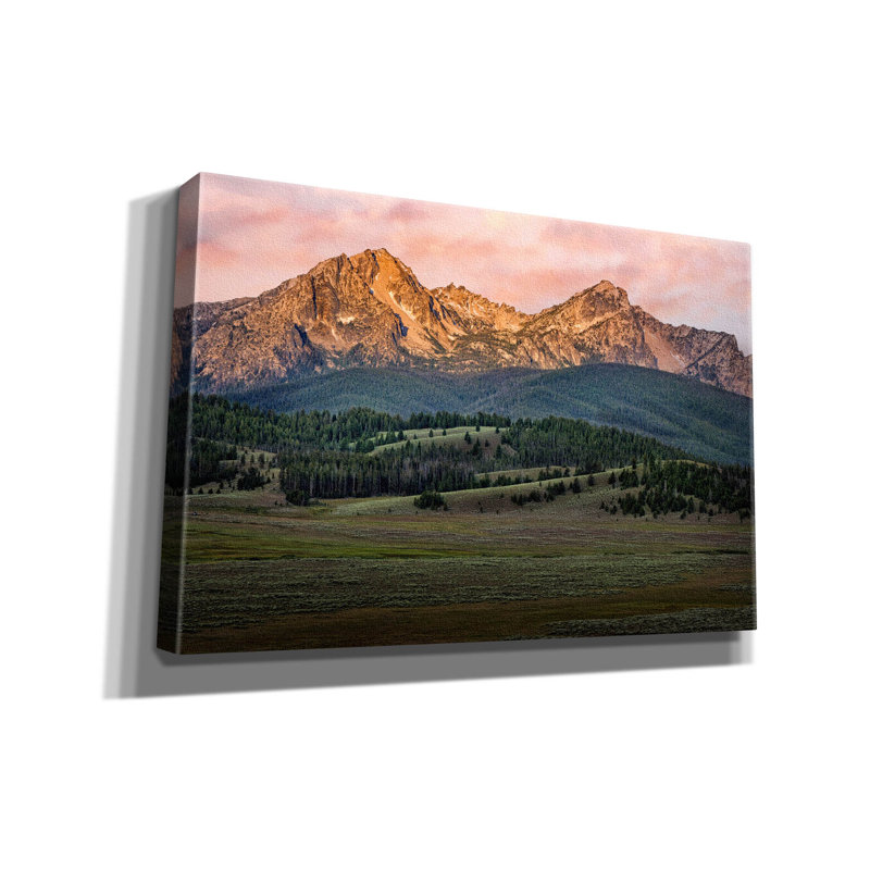 «Sawtooth Pastel» par Rick Berk, art mural sur toile, H 40 po x l 60 po x P 1,5 po