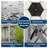 Starry Sky Top, Camping Outdoor Gazebo with Mesh Windows&Sidewalls-104885078