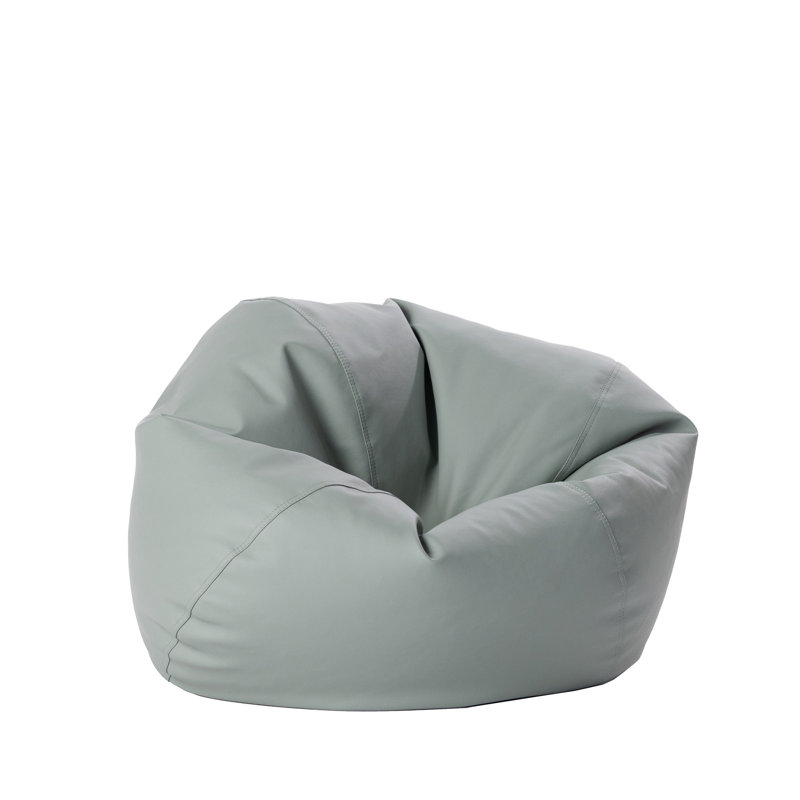 Sac à billes rond en similicuir 30 pouces pour enfants et adolescents, Similicuir vert