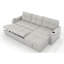 Canapé-lit convertible en tissu, canapé-lit modulaire escamotable avec charge USB et porte-gobelets, canapé-lit en forme de L avec rangement pour le salon (beige)-2011130037