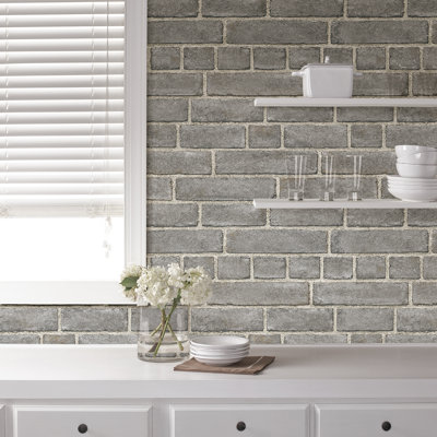 Peel & Stick Brick Roll