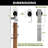 Brushed Nickel Color Bi-Folding Sliding Barn Door Hardware Front Mount Four Doors Kit - Classic Design Roller (Doors Not Included)-122586786