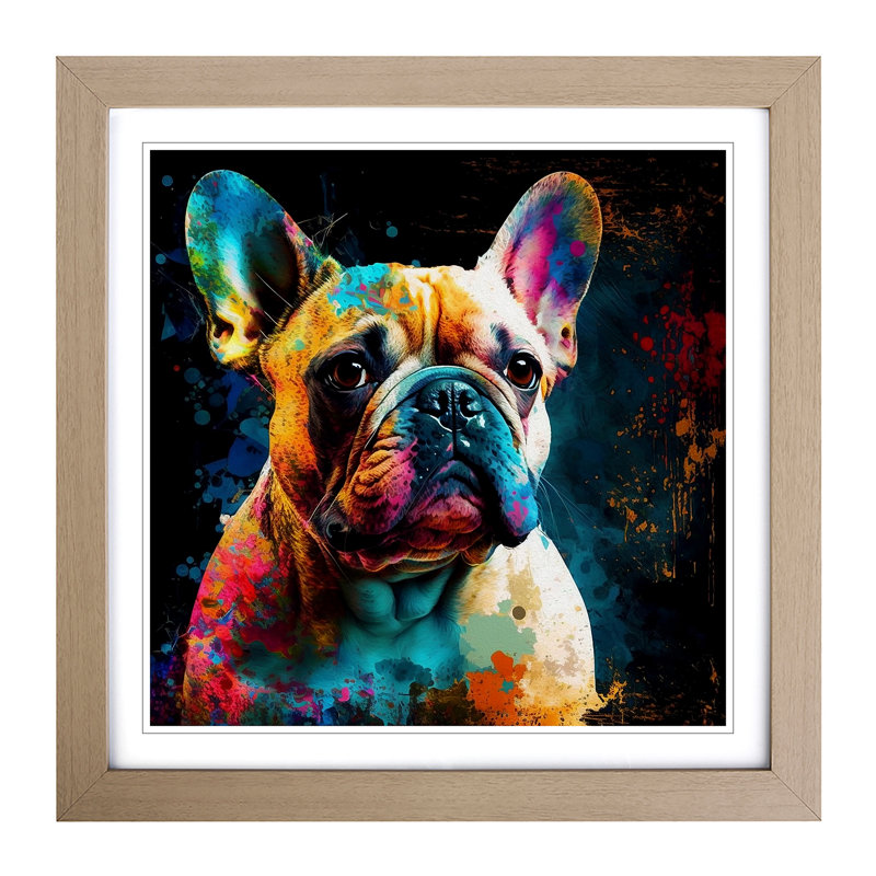 Single Picture Frame Print on Wood, Oak