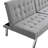 Wood Frame Grey , Stainless Leg Futon Bed, Multifunctional For Various Places, Ergonomic & Practical, 12.4 In Package Height Bed With And Leg, Any Scene, Design, Easy Assembly, 650Lbs Weight Limit-106080680