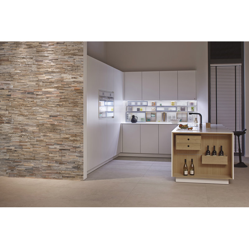 UltraWood Teak White Wash Jointless Z-shape Interlocking