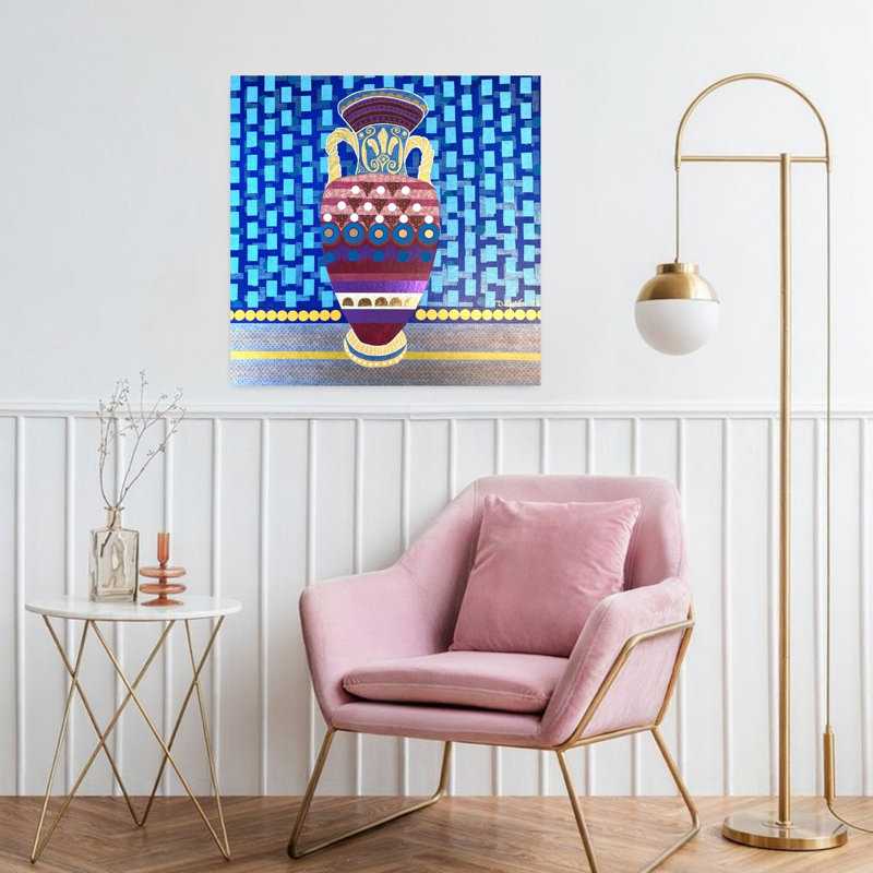 Art contemporain, art contemporain abstrait, H 32 po x l 32 po