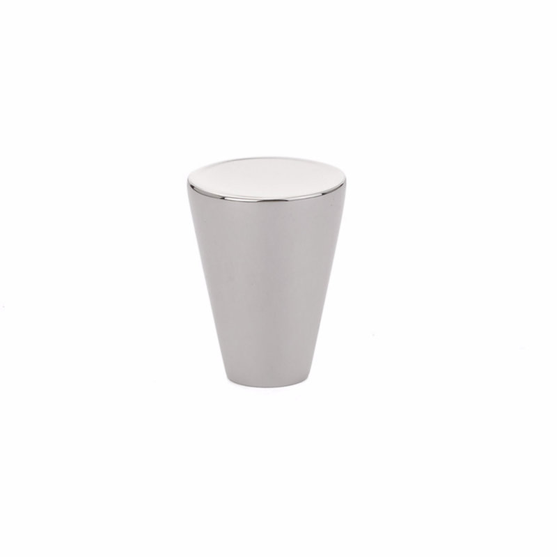 Cone Conical Knob, 1'', Polished Nickel