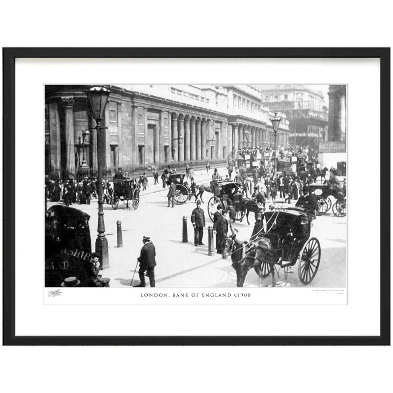 London, Bank Of England C1900 by Francis Frith - Single Picture Frame Print, 60cm H x 80cm W x 2.3cm D