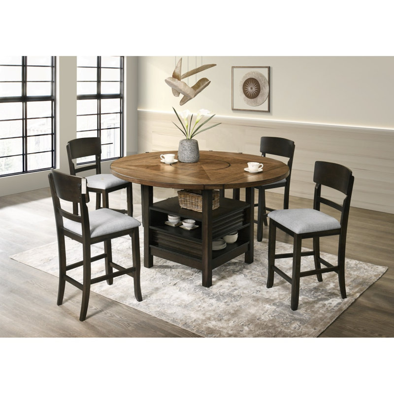 Tabouret de bar rembourré 2 pièces, Beige, Noir