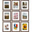 Ensemble de 9 cadres photo 8 x 10 avec plexiglas incassable - Présentoir 5 x 7 avec passe-partout ou 8 x 10 sans passe-partout, cadres en bois d'ingénierie pour mur ou plateau de table-248577780