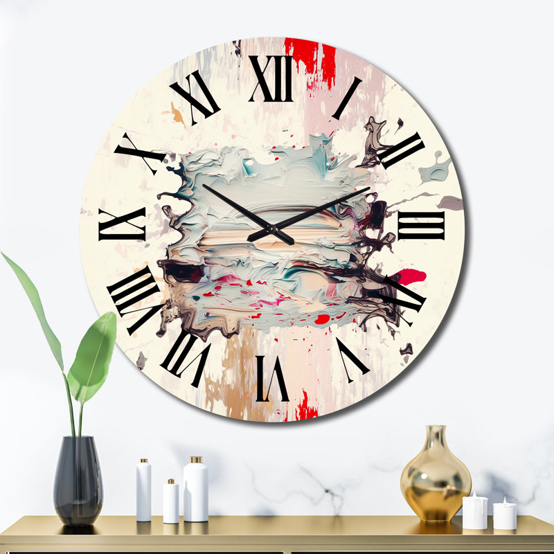 Horloge murale en métal "Dancing Alone Minimal", Très grand