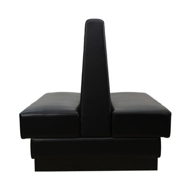Banquette de restaurant double face - noir