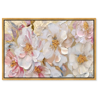 Fleur Essence Canvas Glam Floral Art by Art Remedy