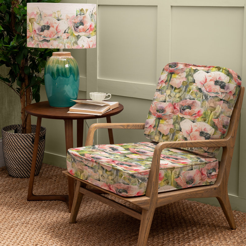 Idris Upholstered Linen and Cotton Armchair