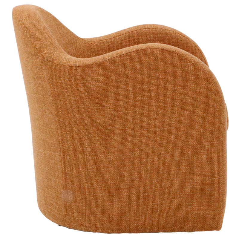 Fauteuil pivotant l 30,5 po Brada, Mélange de polyester orange