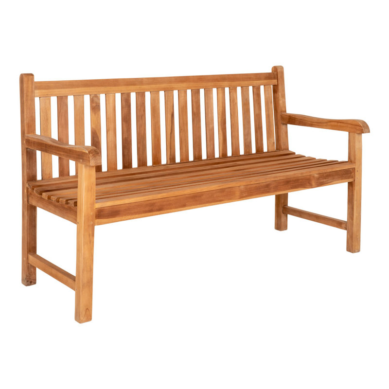 Wheeler Solid Wood Teak Outdoor Bench