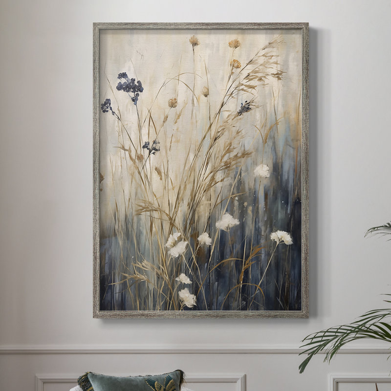 Reproduction encadrée FLORAL Series DCCDXVI - bois massif, H 21 po x l 17 po
