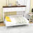 Twin Murphy Bed with Storage Shelves