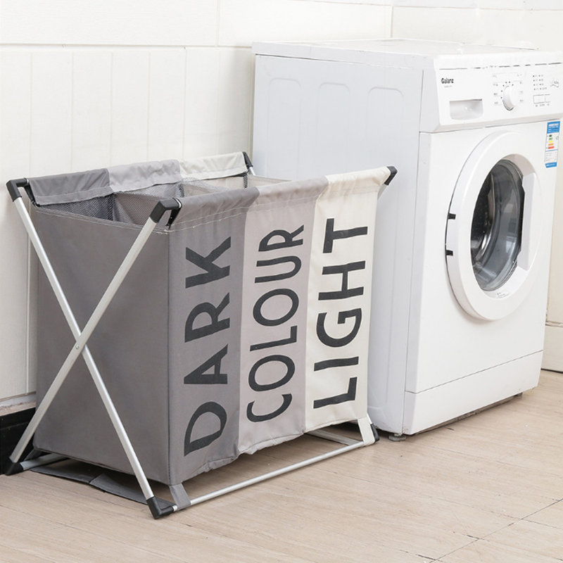 Plastic Rolling Laundry Sorter with Handles