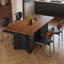 Table de salle à manger rectangulaire de style nordique-850616929