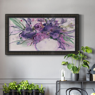 " Lavender Floral Splendor I " Painting Print
