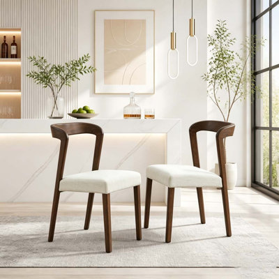 Solid Rubber Wood Dining Chairs