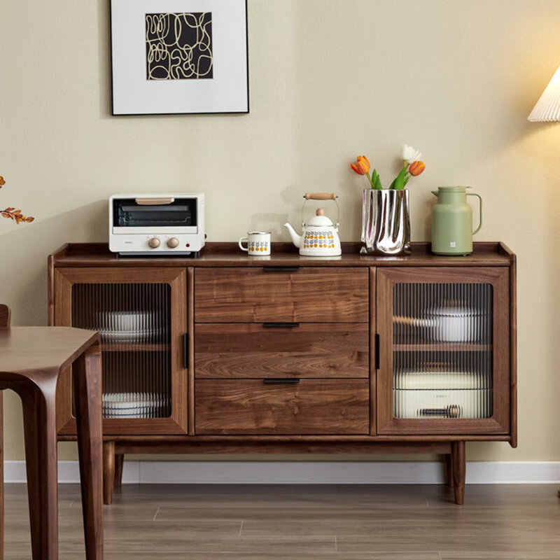 Modern Simple And Retro Sideboard, 34.65" H x 55.12" W x 15.75" D
