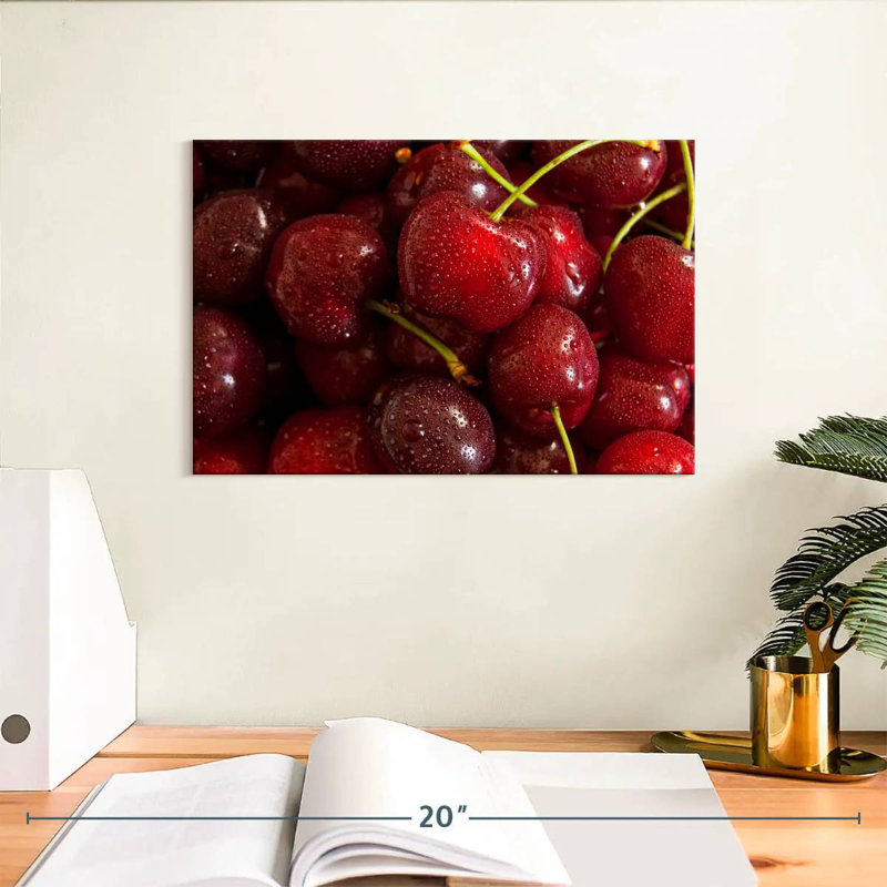 Yarlin Red Cherries, 8" H x 12" W